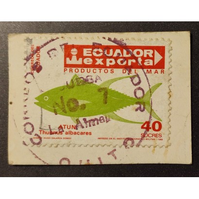 Sello Ecuador 1986