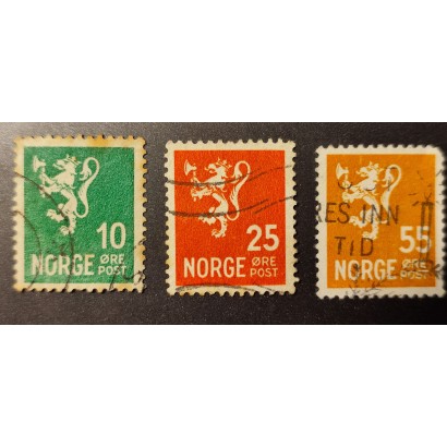 Sellos Norge 10, 25, 55